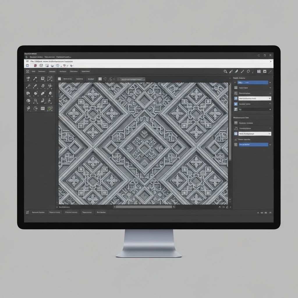 CAD design software in action